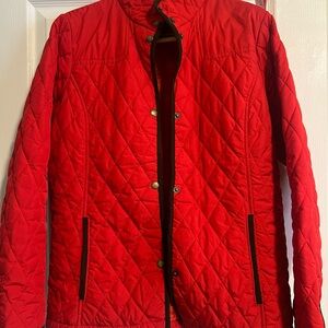 Lands' End Vibrant Red Outerwear
